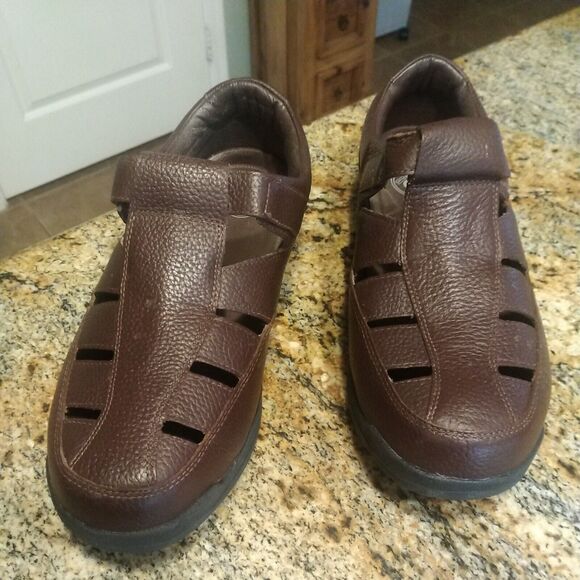 Propet Bayport MSA003L Mens Brown LEATHER Fisherman Sandal Size 13 5E main image 12